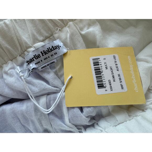 New ~ CHARLIE HOLIDAY  ~ High Rise Romi Shorts Size 4 ANTHROPOLOGIE - Picture 8 of 8